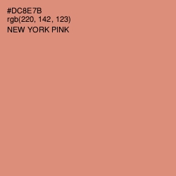 #DC8E7B - New York Pink Color Image
